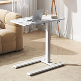 SIHOO D01 Adjustable Tilt Overbed Bedside Table with Wheels