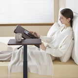 SIHOO D01 Adjustable Tilt Overbed Bedside Table with Wheels