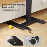SIHOO D01 Adjustable Tilt Overbed Bedside Table with Wheels