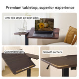 SIHOO D01 Adjustable Tilt Overbed Bedside Table with Wheels